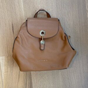 Michael Kors Tan Leather Backpack